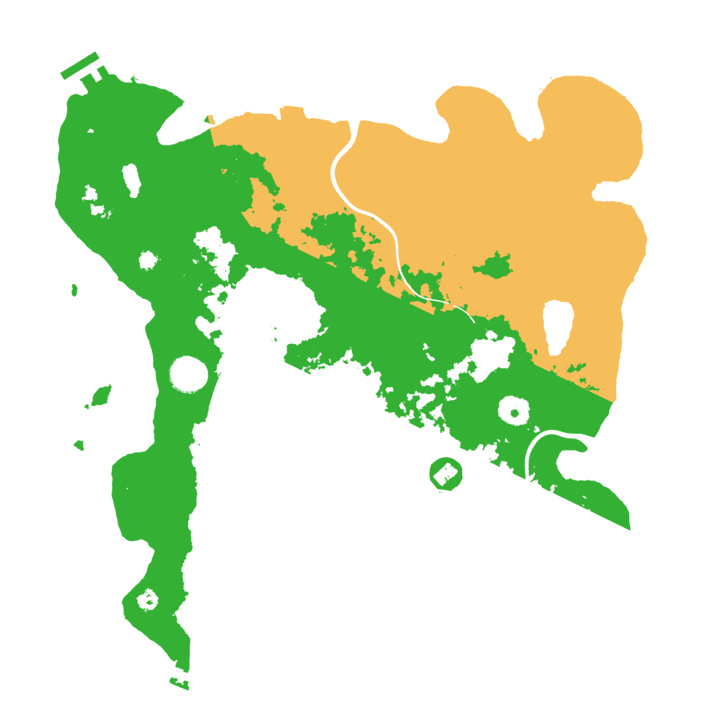 Biome Rust Map: Procedural Map, Size: 3500, Seed: 221526332