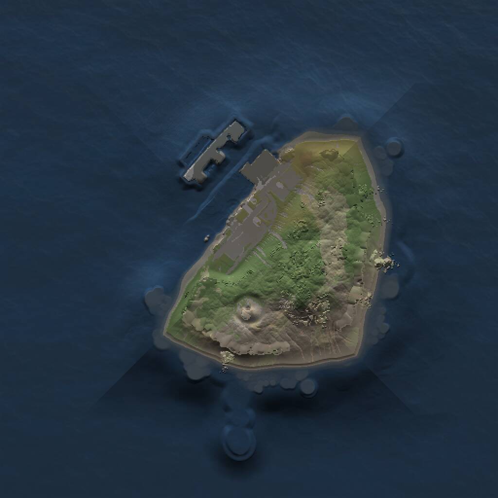 Rust Map: Procedural Map, Size: 1000, Seed: 204268894, 2 Monuments