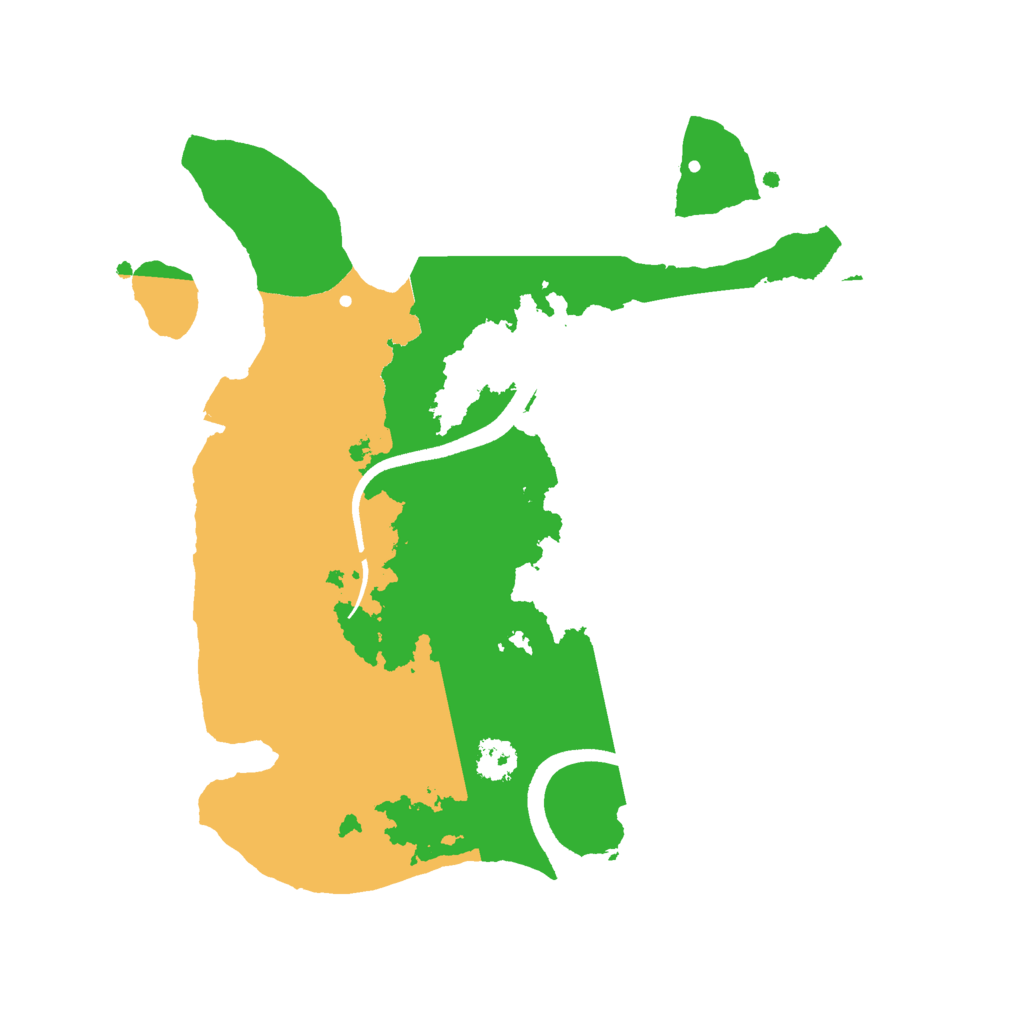 Biome Rust Map: Procedural Map, Size: 2500, Seed: 31426