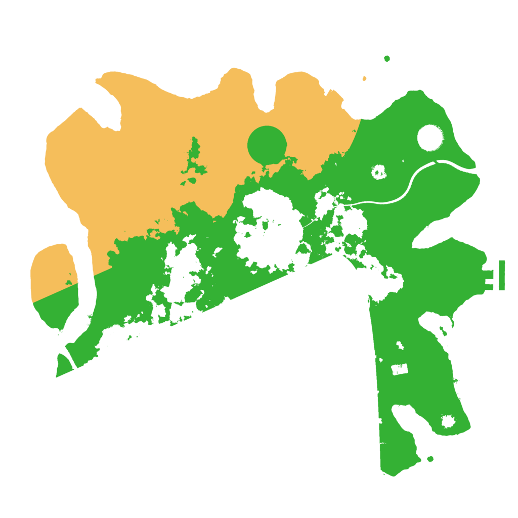 Biome Rust Map: Procedural Map, Size: 3500, Seed: 2086707365