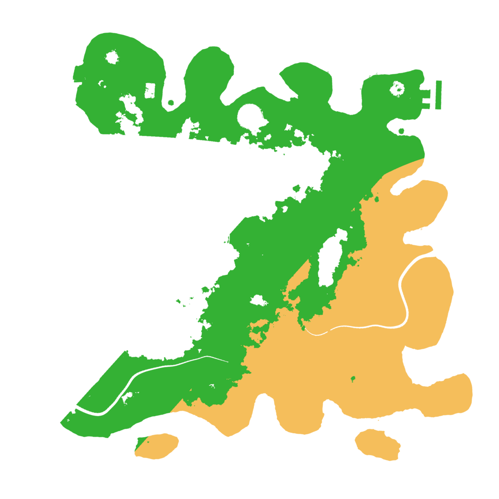 Biome Rust Map: Procedural Map, Size: 3500, Seed: 1771190215