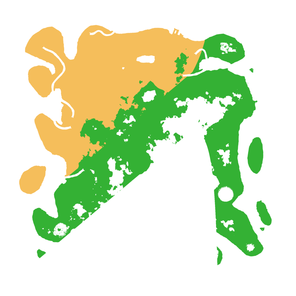 Biome Rust Map: Procedural Map, Size: 3500, Seed: 22228511