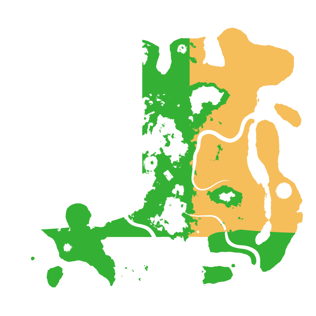 Biome Rust Map: Procedural Map, Size: 3500, Seed: 358