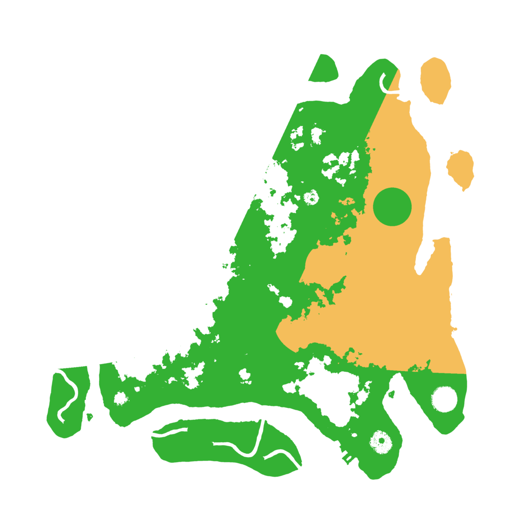 Biome Rust Map: Procedural Map, Size: 3500, Seed: 23682082