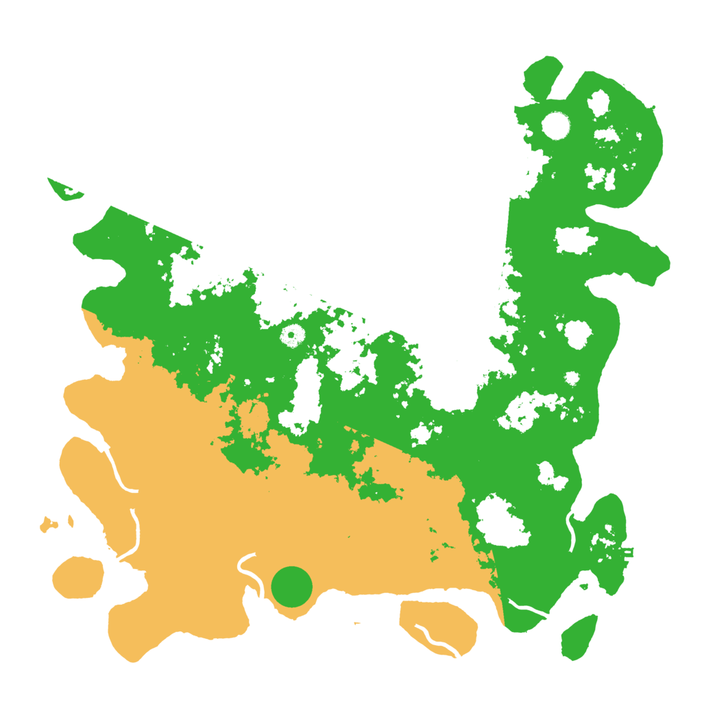 Biome Rust Map: Procedural Map, Size: 4500, Seed: 206695491