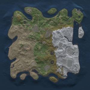 Thumbnail Rust Map: Procedural Map, Size: 3500, Seed: 405246089, 19 Monuments