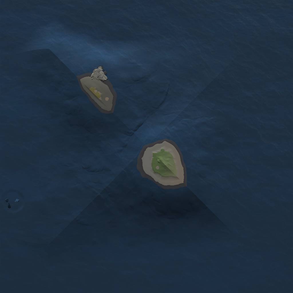 Rust Map: Procedural Map, Size: 1000, Seed: 1459488216, 3 Monuments