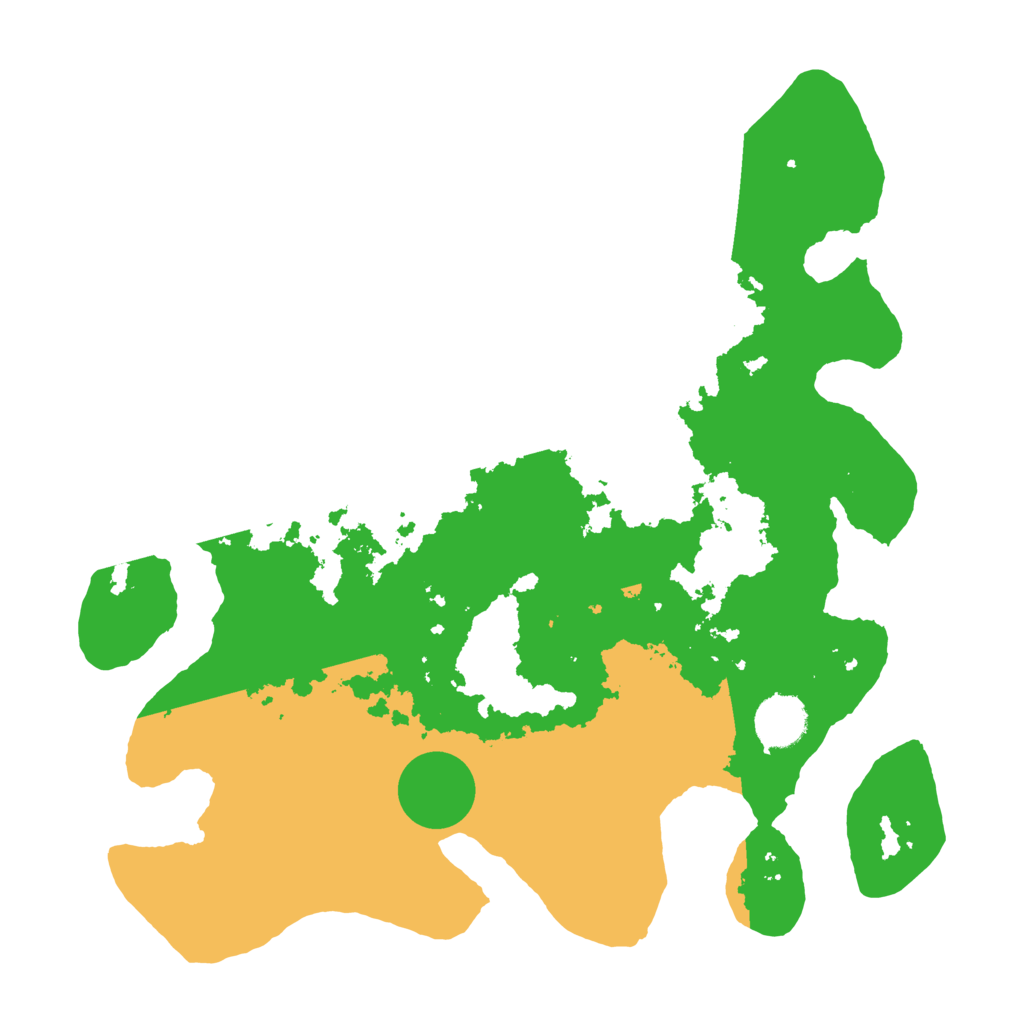 Biome Rust Map: Barren, Size: 3500, Seed: 86