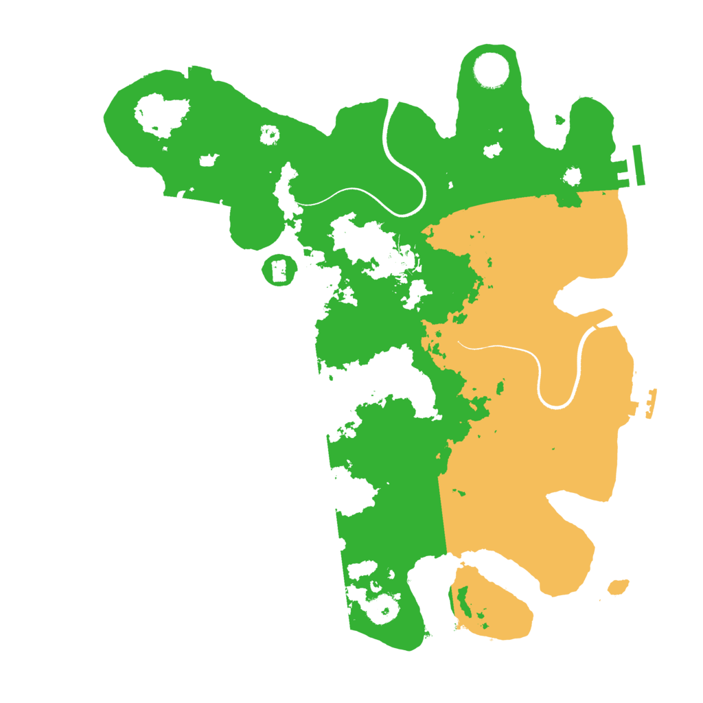 Biome Rust Map: Procedural Map, Size: 3500, Seed: 221458