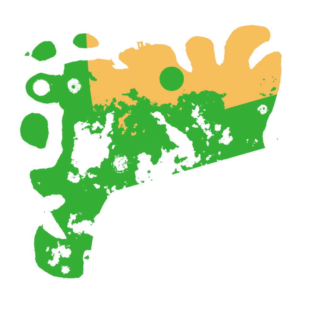Biome Rust Map: Procedural Map, Size: 3500, Seed: 565915925