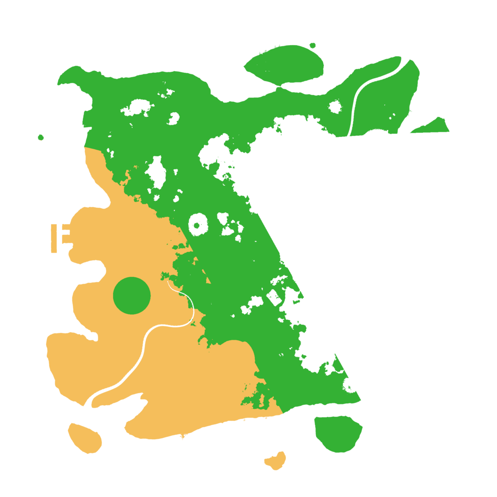 Biome Rust Map: Procedural Map, Size: 3500, Seed: 532890827