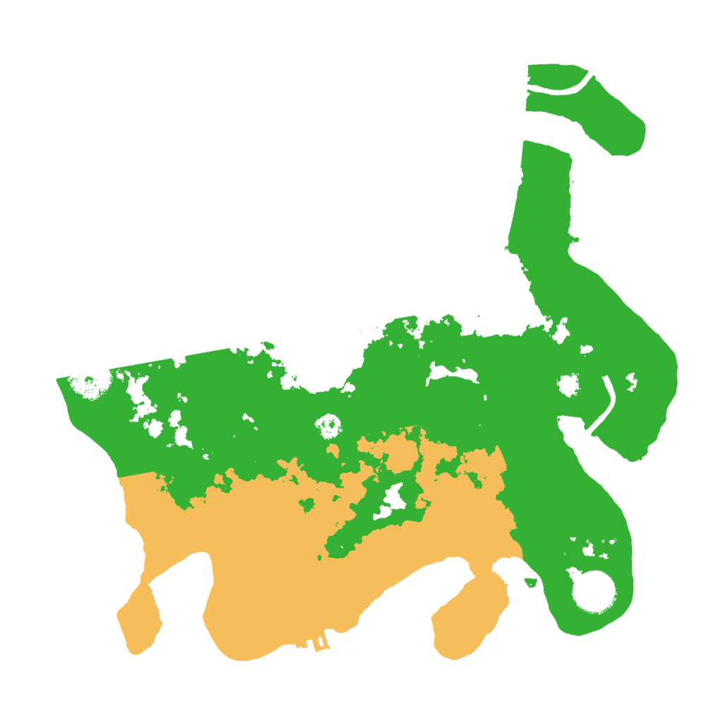 Biome Rust Map: Procedural Map, Size: 3000, Seed: 39747