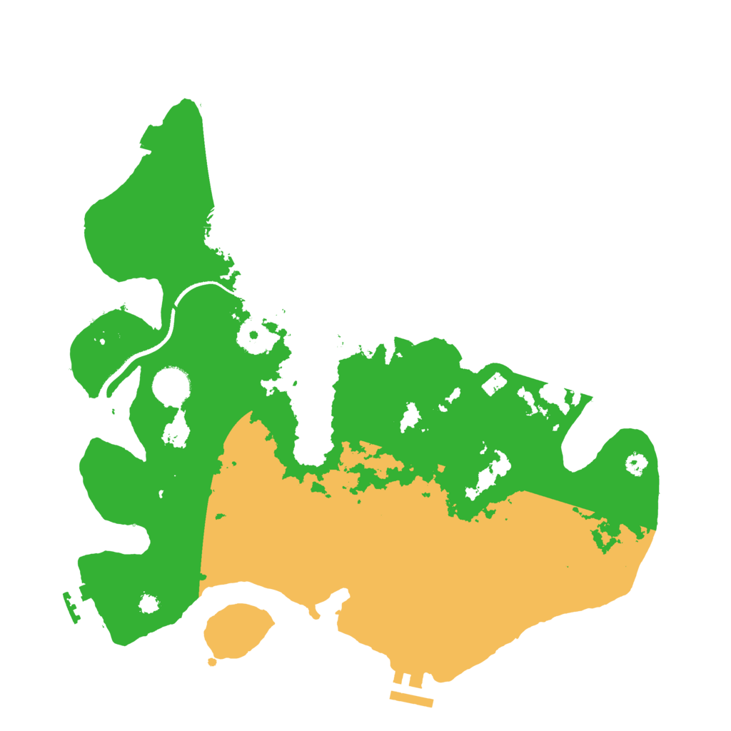 Biome Rust Map: Procedural Map, Size: 3400, Seed: 13825