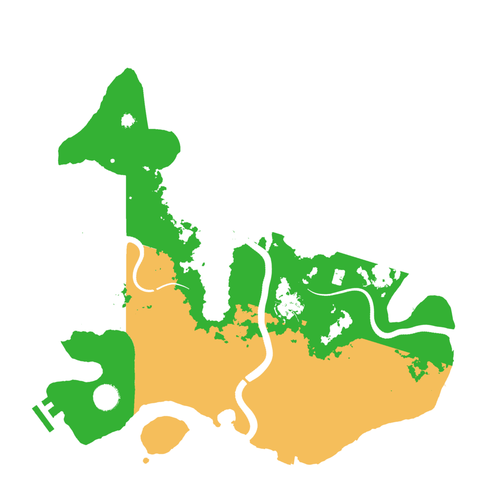 Biome Rust Map: Procedural Map, Size: 3400, Seed: 13825