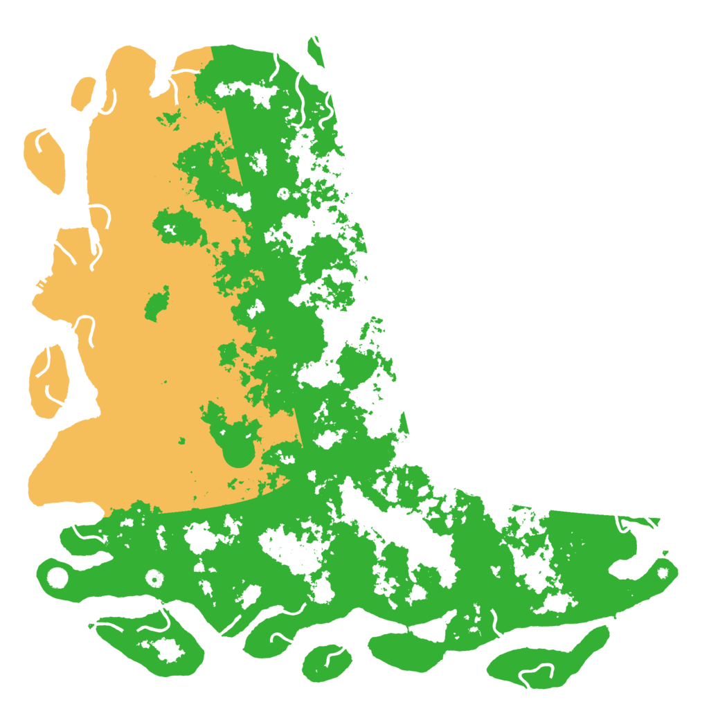 Biome Rust Map: Procedural Map, Size: 6000, Seed: 61151072
