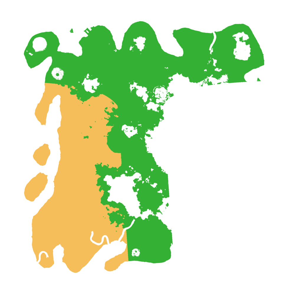 Biome Rust Map: Procedural Map, Size: 3800, Seed: 23677