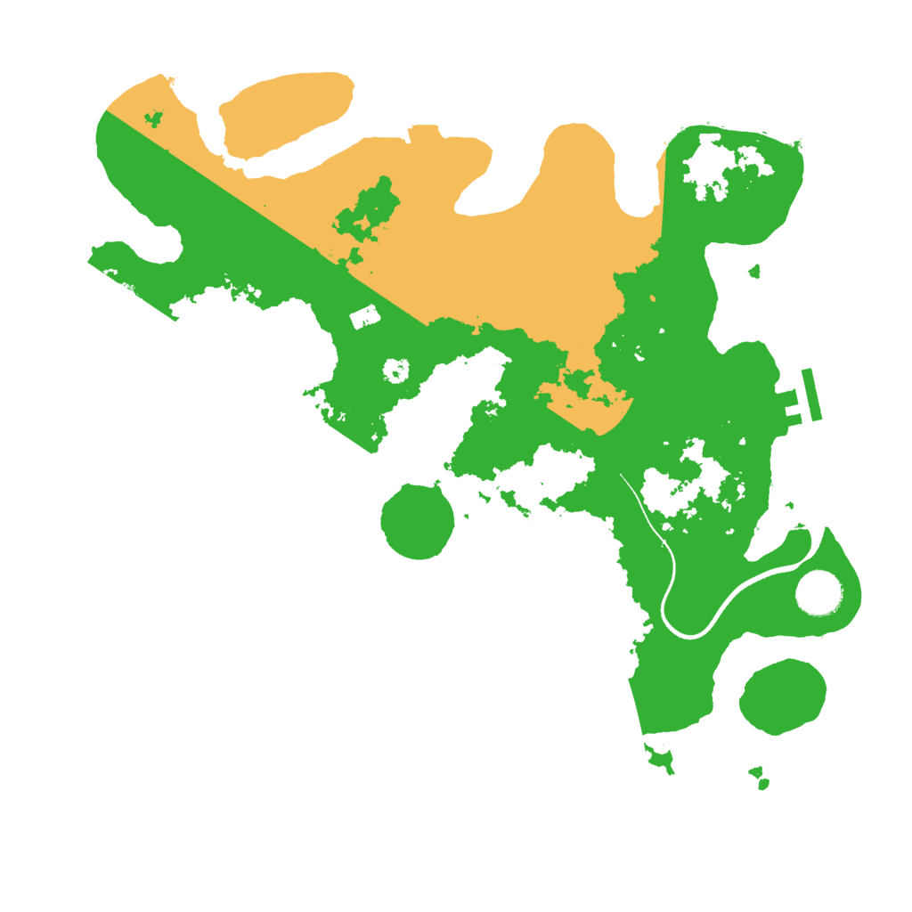 Biome Rust Map: Procedural Map, Size: 3500, Seed: 7691815