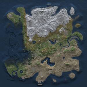Thumbnail Rust Map: Procedural Map, Size: 4000, Seed: 4711, 14 Monuments