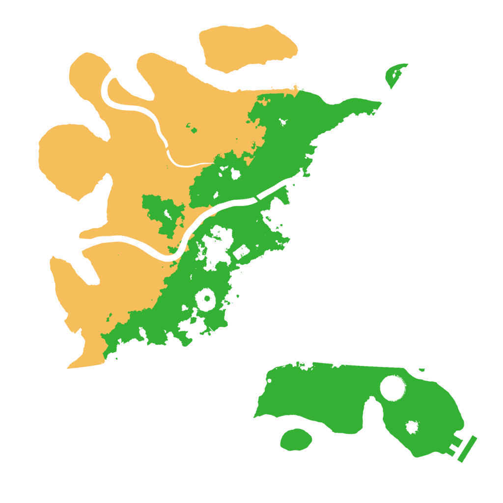 Biome Rust Map: Procedural Map, Size: 3500, Seed: 48437125
