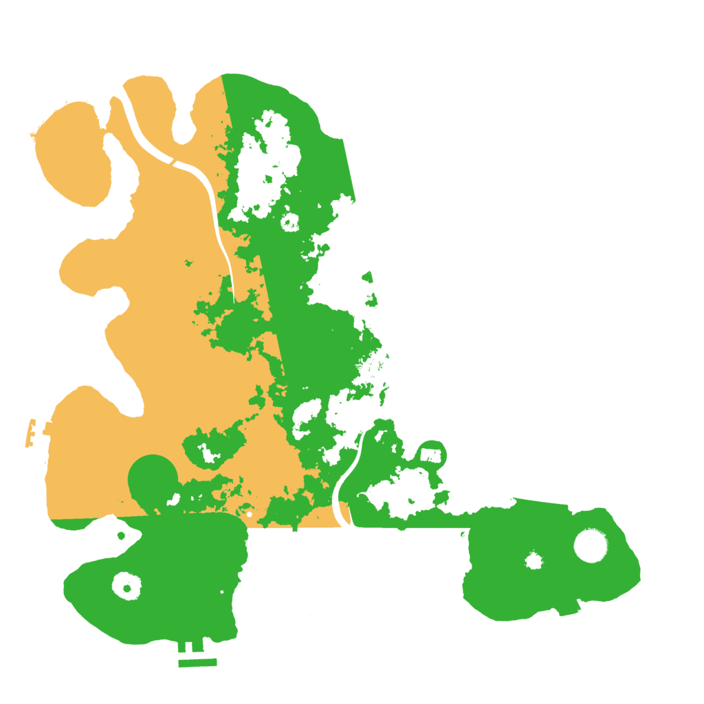 Biome Rust Map: Procedural Map, Size: 3700, Seed: 2056810675