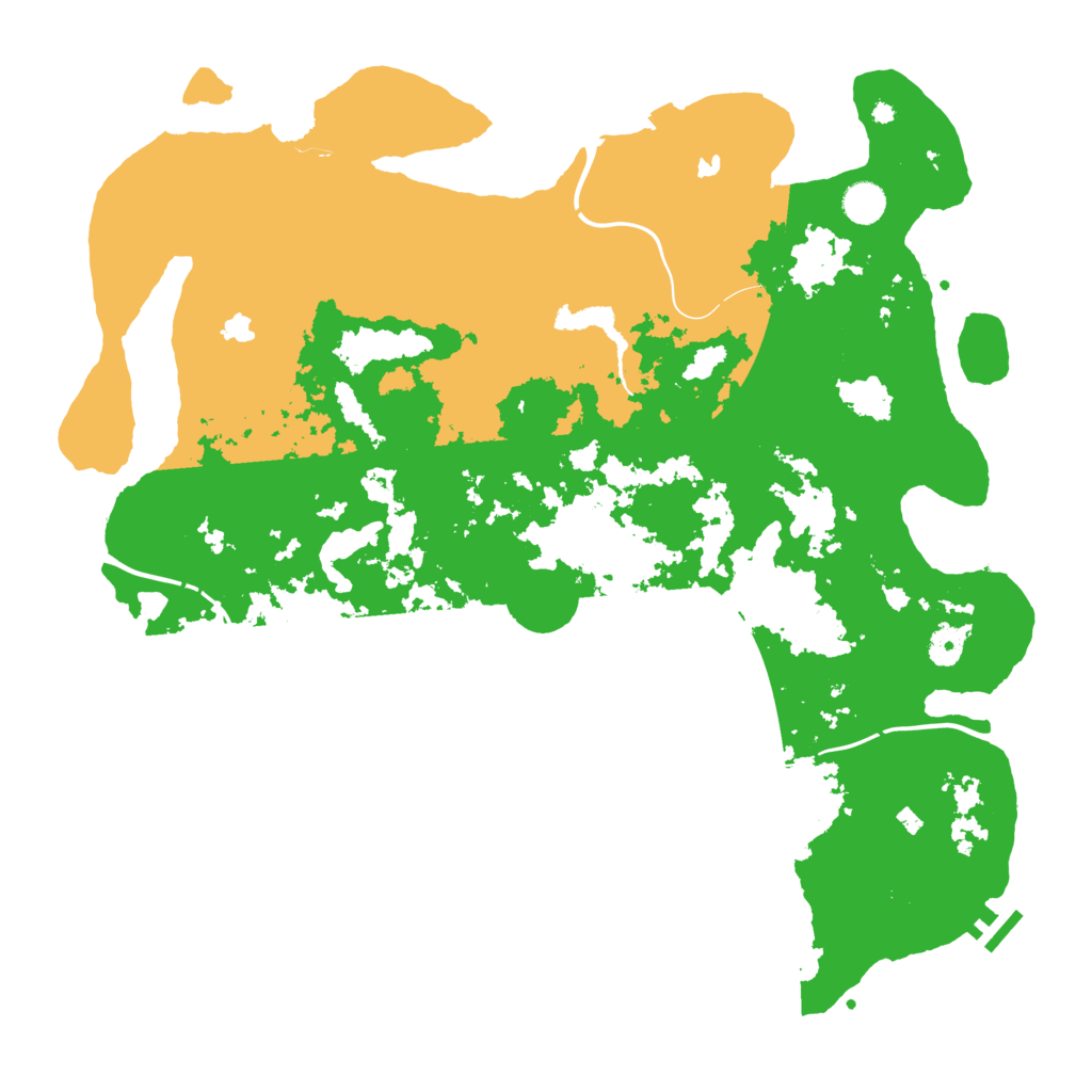 Biome Rust Map: Procedural Map, Size: 4500, Seed: 345376345