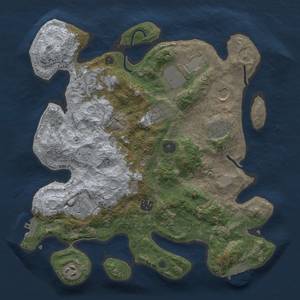 Thumbnail Rust Map: Procedural Map, Size: 3500, Seed: 19434, 18 Monuments