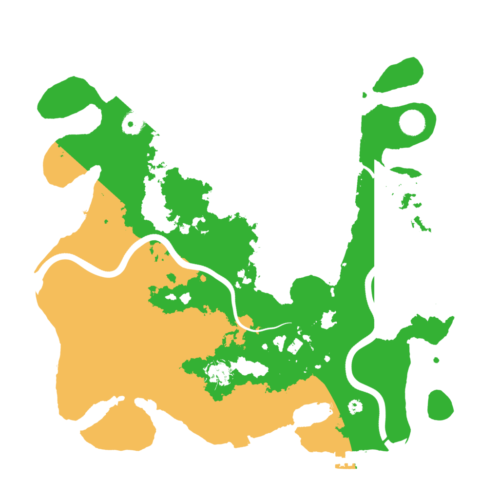 Biome Rust Map: Procedural Map, Size: 3500, Seed: 2131986