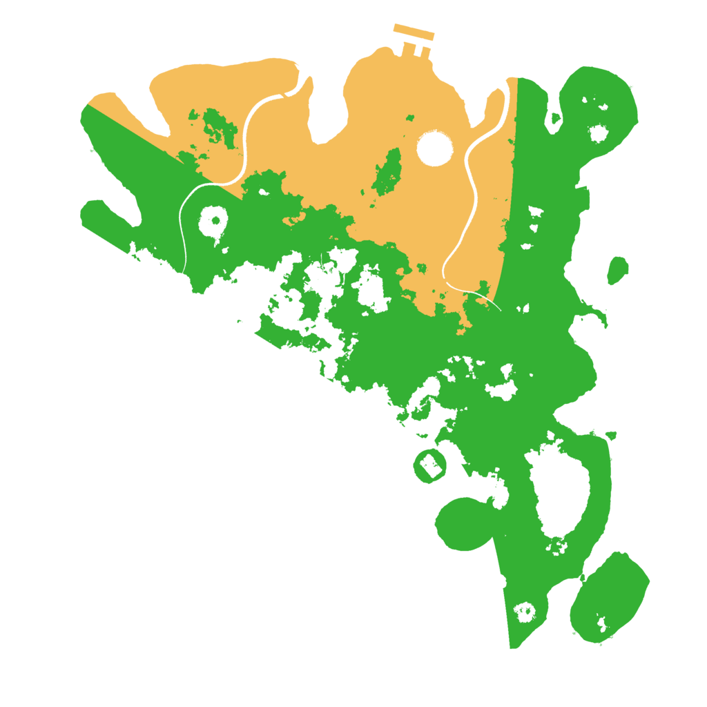 Biome Rust Map: Procedural Map, Size: 3500, Seed: 104305062