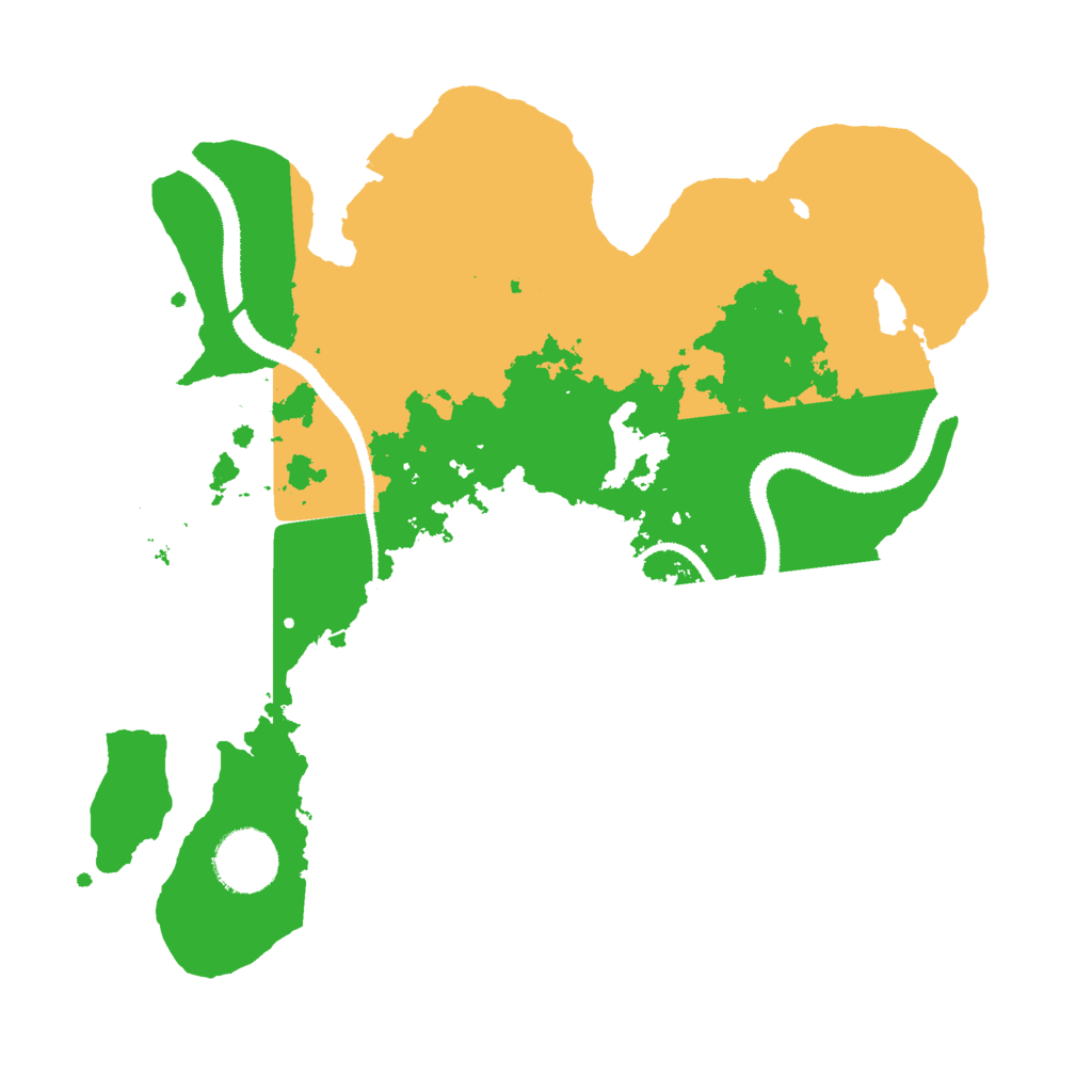 Biome Rust Map: Procedural Map, Size: 3000, Seed: 936352228