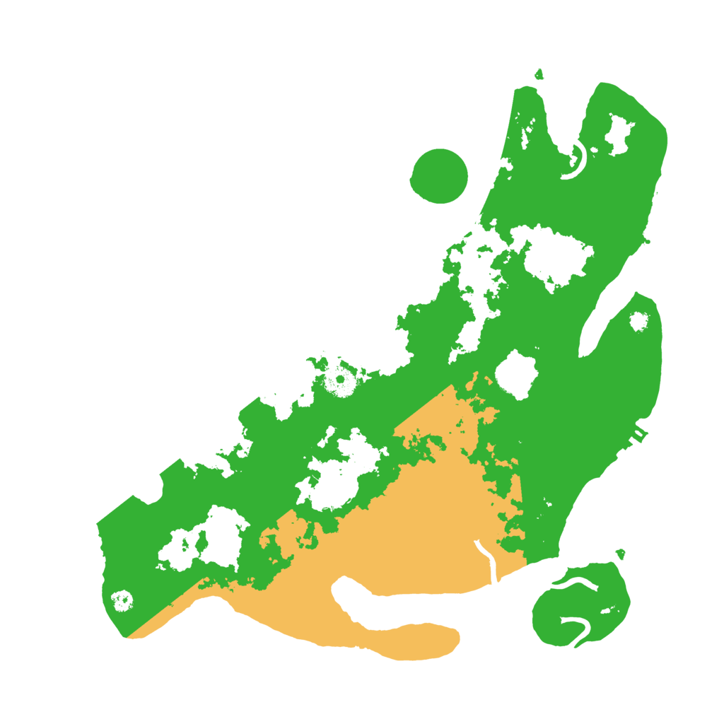 Biome Rust Map: Procedural Map, Size: 3500, Seed: 10710