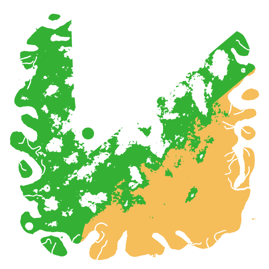 Biome Rust Map: Procedural Map, Size: 6000, Seed: 12124