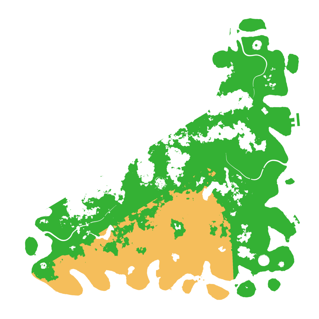 Biome Rust Map: Procedural Map, Size: 5000, Seed: 5684