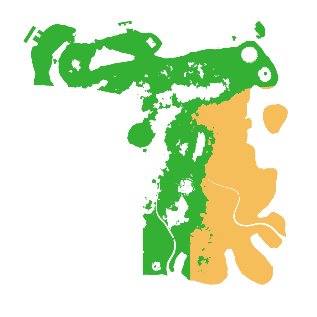 Biome Rust Map: Procedural Map, Size: 3500, Seed: 1429148990