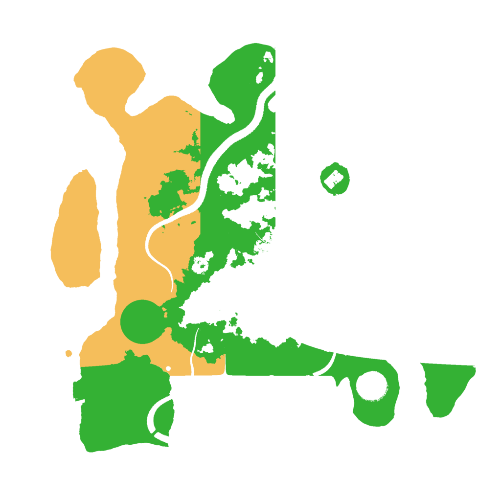 Biome Rust Map: Procedural Map, Size: 3000, Seed: 23658