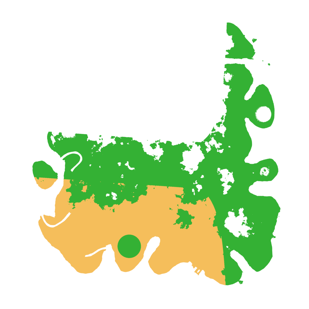 Biome Rust Map: Procedural Map, Size: 3500, Seed: 158432