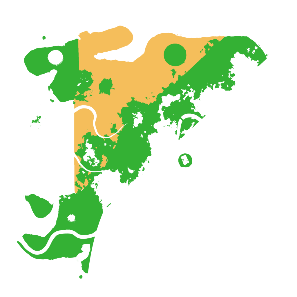 Biome Rust Map: Procedural Map, Size: 3500, Seed: 123341