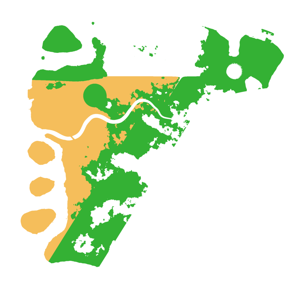 Biome Rust Map: Procedural Map, Size: 3500, Seed: 2139270829