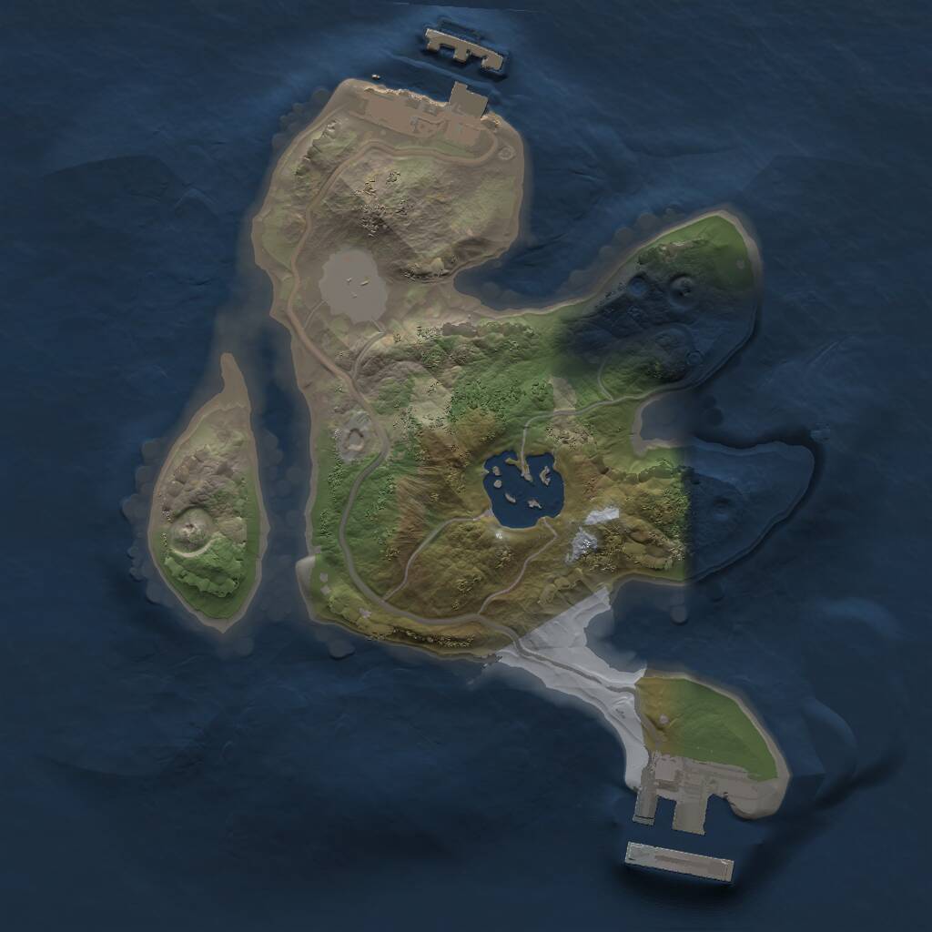 Rust Map: Procedural Map, Size: 1750, Seed: 1178253535, 4 Monuments