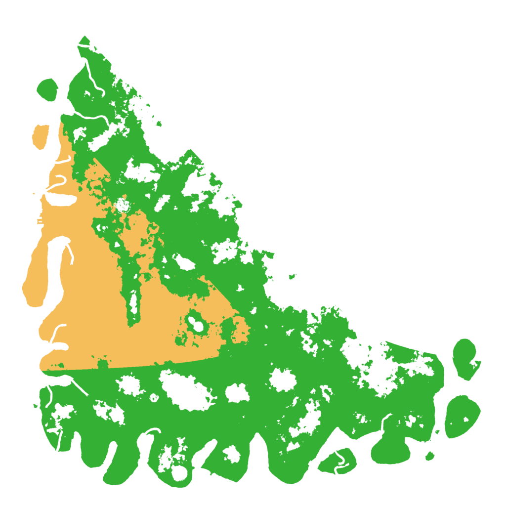 Biome Rust Map: Procedural Map, Size: 6000, Seed: 691472