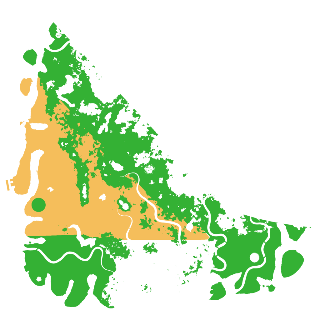 Biome Rust Map: Procedural Map, Size: 6000, Seed: 691472