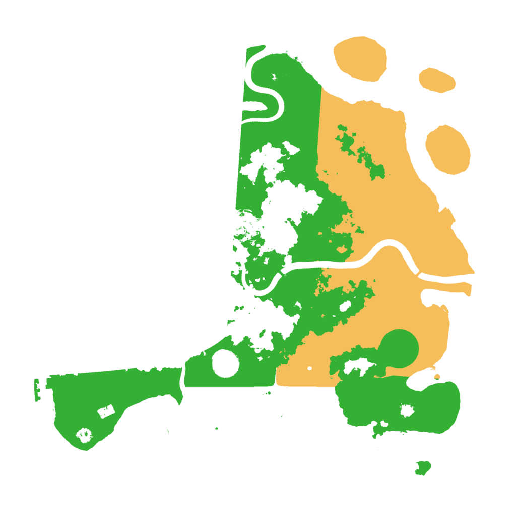 Biome Rust Map: Procedural Map, Size: 3500, Seed: 1791990