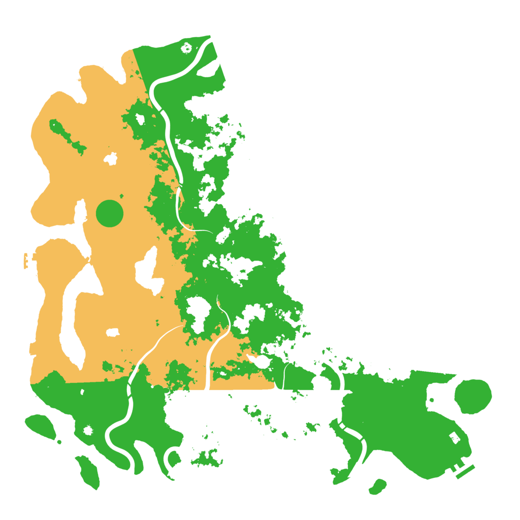 Biome Rust Map: Procedural Map, Size: 5000, Seed: 692490002