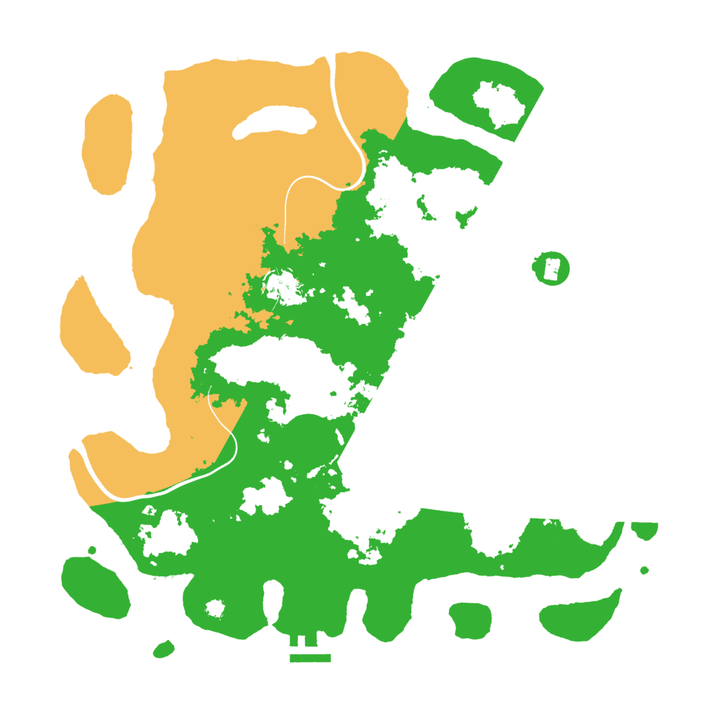 Biome Rust Map: Procedural Map, Size: 3500, Seed: 639506217