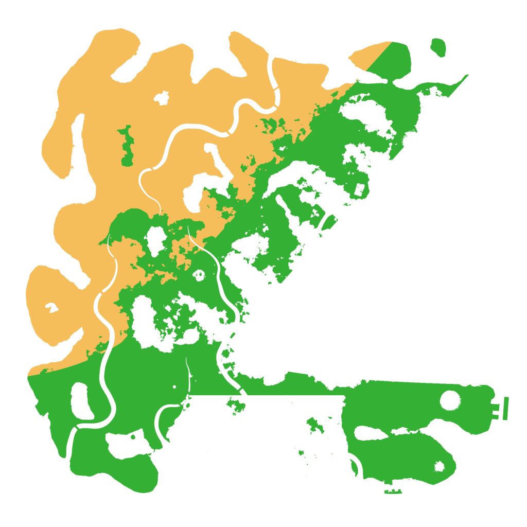 Biome Rust Map: Procedural Map, Size: 4600, Seed: 645660414