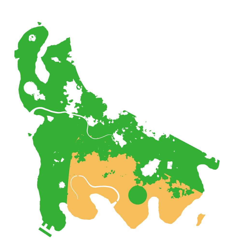 Biome Rust Map: Procedural Map, Size: 3500, Seed: 147053764