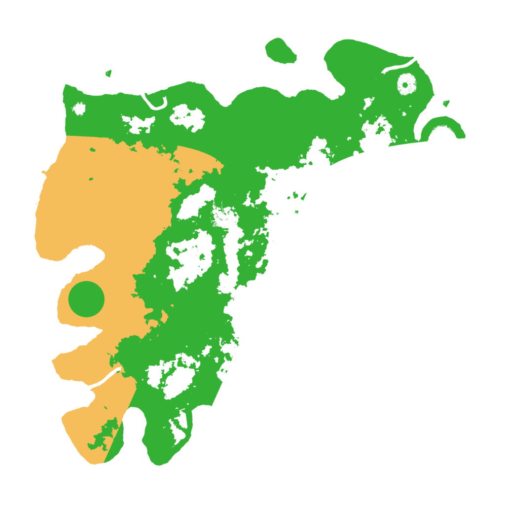 Biome Rust Map: Procedural Map, Size: 3700, Seed: 1233792120