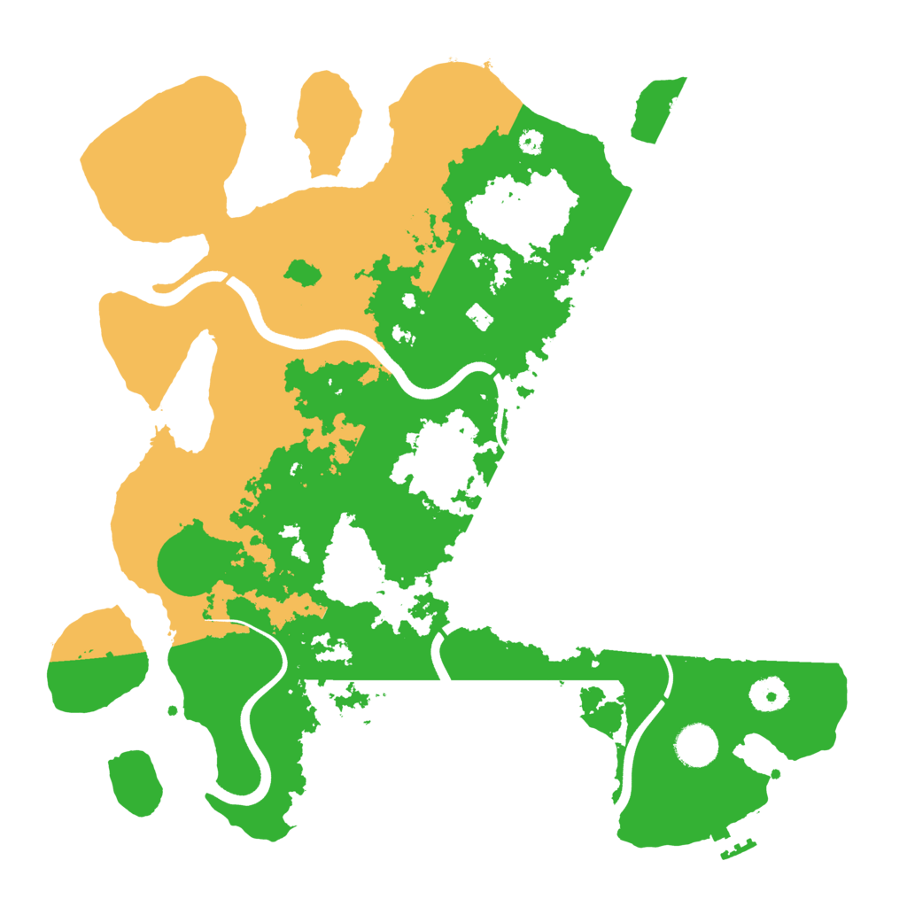 Biome Rust Map: Procedural Map, Size: 3700, Seed: 1379456025