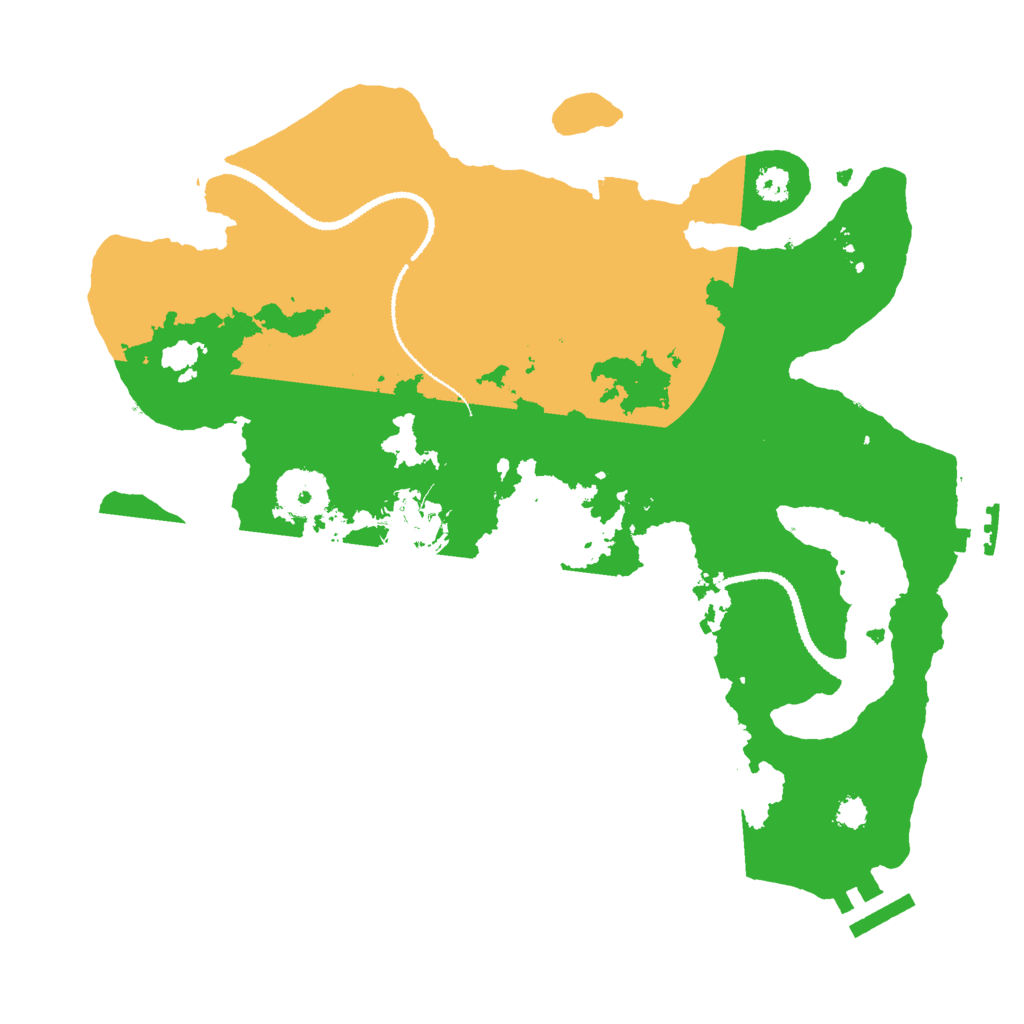 Biome Rust Map: Procedural Map, Size: 3000, Seed: 22667