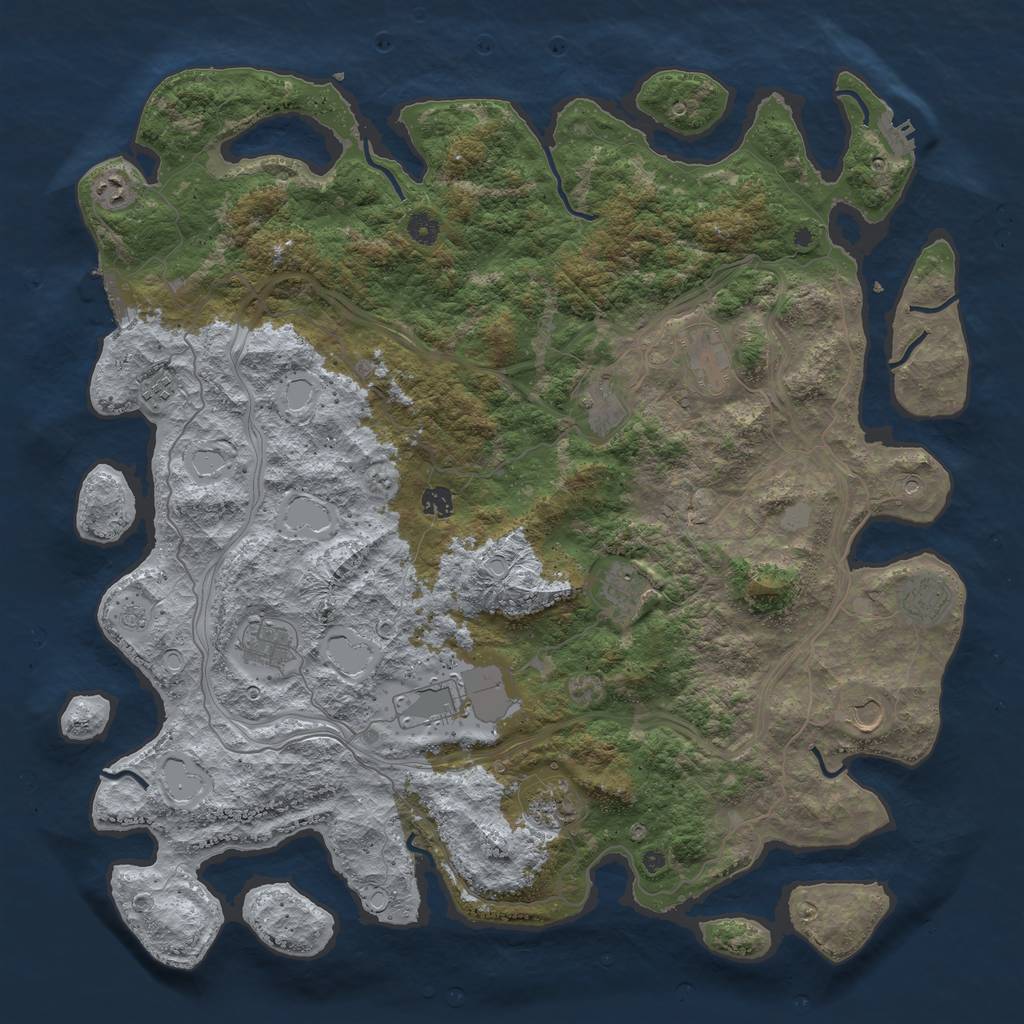 Rust Map: Procedural Map, Size: 4800, Seed: 1598170179, 20 Monuments