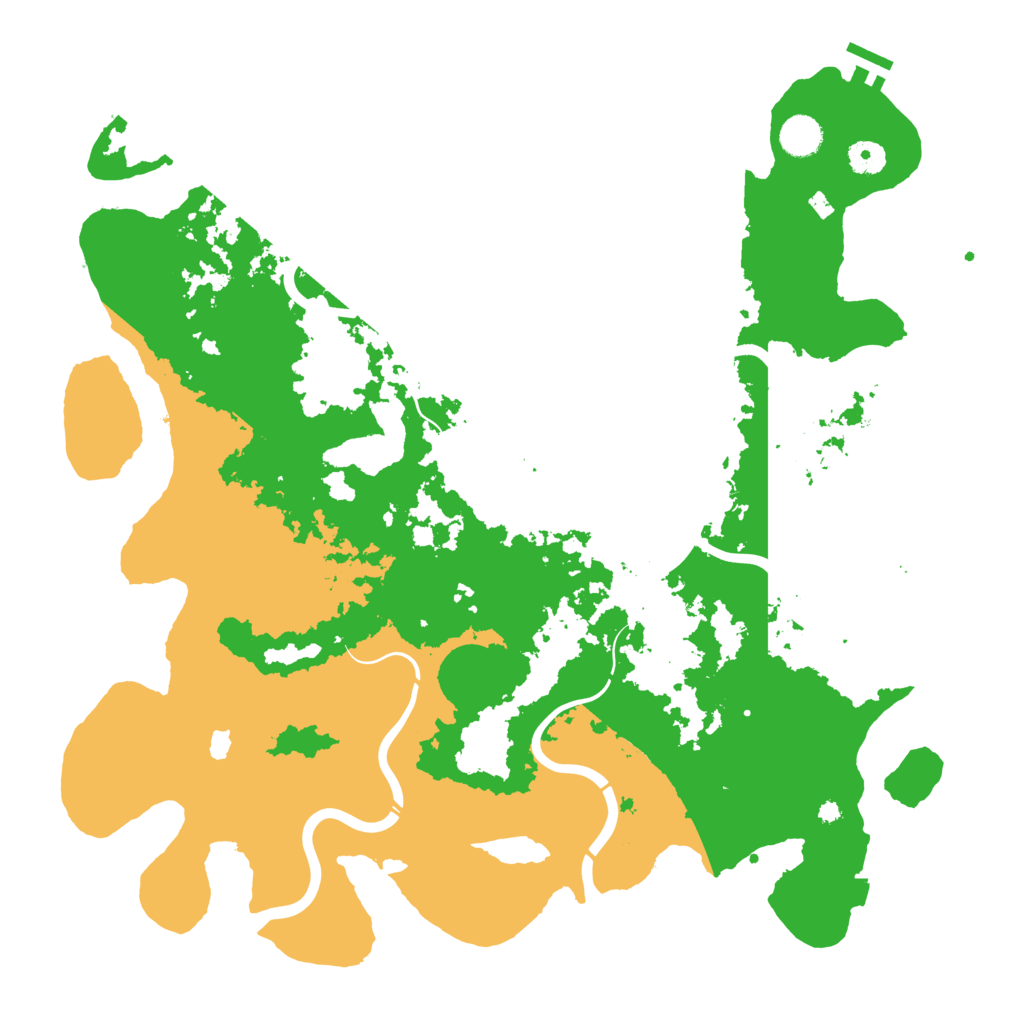 Biome Rust Map: Procedural Map, Size: 4300, Seed: 567919461